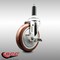 Service Caster 5 Inch 316SS Maroon Polyurethane Swivel 3/4 Inch Expanding Stem Caster Brake SCC-SS316EX20S514-PPUB-MRN-TLB-34 - alternate 3